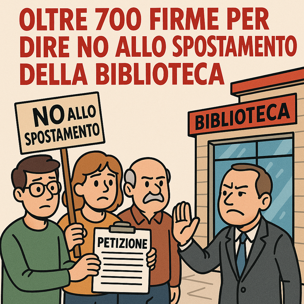 Oltre 700 firme depositate per dire NO allo spostamento della Biblioteca