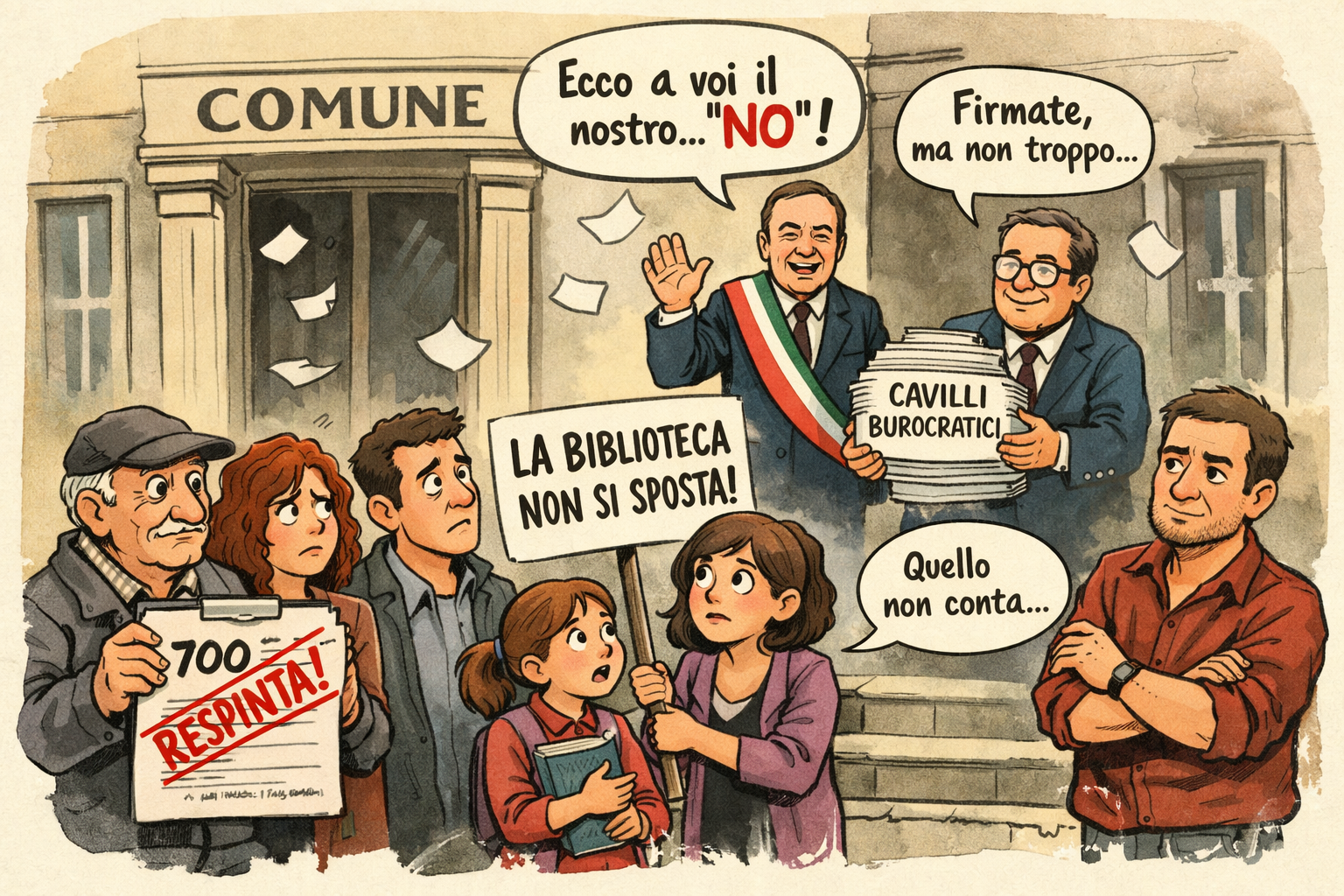 Esito negativo alla Petizione contro lo spostamento della biblioteca di Settimo Milanese