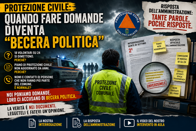 Seconda Interrogazione Protezione Civile